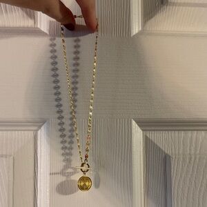 Gold Toggle Pendant Necklace - Women's Jewelry